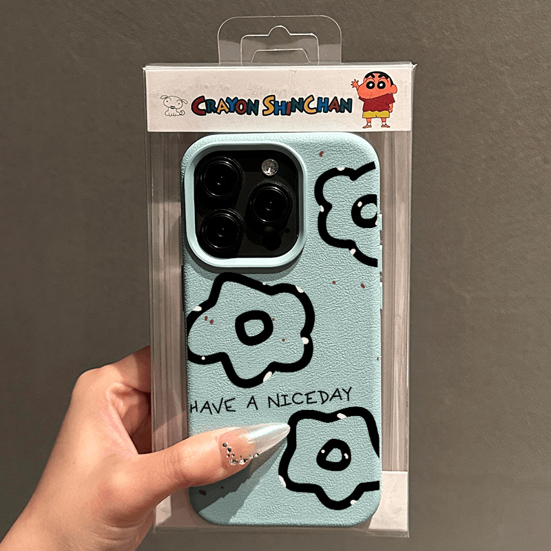 Line Flowers [Sky Blue Lychee Pattern]