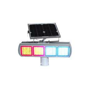 Kh-Jb202B Solar Flashing Warning Light Led Display Screen Pole Mount Ip65 Aluminum Frame Pc Material - Product Image 5