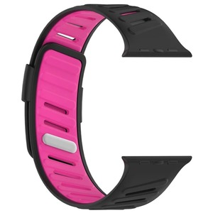Bracelets de montre en silicone respirant bicolore Upro pour Apple Watch S10/11, compatibles avec iWatch 46 mm 49 mm, bracelet souple pour poignet - Product Image 2