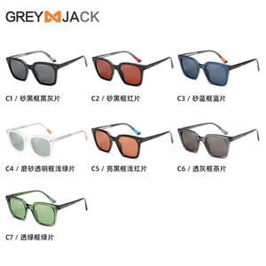 Gafas de sol Greyjack TR90 para mujer, montura cuadrada, color negro, UV400, polarizadas, tipo 3, K056 - Product Image 2