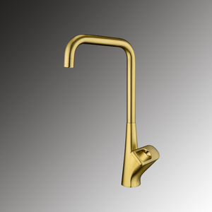 Grifo de Cocina de Estilo Europeo, Totalmente de Cobre, de Patas Altas, con Temperatura Ajustable de Agua Fría/Caliente, Venta al por Mayor - Product Image 2