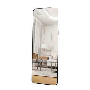 Trending Products 2025 Espejo de maquillaje de pie Diseño contemporáneo Marco de metal Longitud completa Tocador Piso Pared 64*21 "Muebles de sala de estar personalizados - Product Image 2