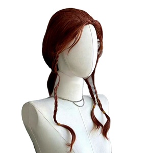 Vente directe usine Perruque <span class=keywords><strong>Cosplay</strong></span> Anime Avengers Age of Ultron <span class=keywords><strong>Black</strong></span> <span class=keywords><strong>Widow</strong></span> à 3 tresses en fibre haute température fabriquée à la machine, en stock - Product Image 1