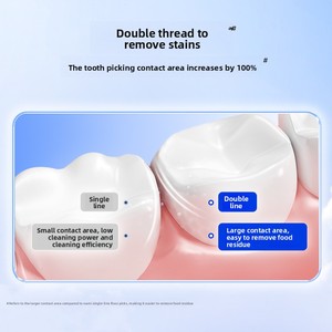 Namei Khoa Học Di Động Nha Khoa Flossers 99% Kháng Khuẩn Muối Biển Bạc Hà Lanh Twine Sợi Đôi Chủ Đề 60-Đếm Cho Nhà Du Lịch Sử Dụng - Product Image 4