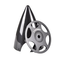Spinner RC en fibre de carbone ultra léger de 4,5 pouces (150 mm) avec cône aérodynamique haute performance et plaque arrière ventilée en aluminium CNC pour modèles de grande échelle
