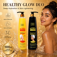 Gel Douche Personnalisable Grande Capacité à la Niacinamide, Blanchissant, Hydratant, Exfoliant et Régénérant 1000ml