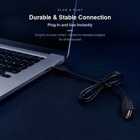 Cable de Extensión USB Personalizado de 0.5M 1M 1.5M 2M, Tipo A Macho a Hembra, Cable de Alimentación USB 2.0 para Escáner