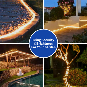 Tira de Luces LED COB con Energía Solar, Regulable, 36V, IP65, Impermeable, con Control Remoto, Luz de Neón LED Flexible y Suave - Product Image 6