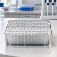 Film d'étanchéité thermique en aluminium perforable, pelable et refermable pour plaques PCR et microplaques, film d'étanchéité pour plaques