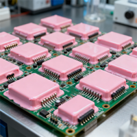 Matériau d'interface thermique Borzer : Colle de scellement thermiquement conductrice à deux composants (3W)