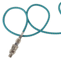 Tuyau d'air tressé de 3 m pour aérographe, adaptateur BSP 1/8 po pour compresseur et aérographe