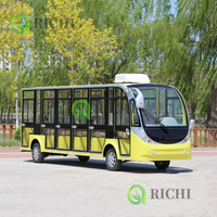 Mini-bus électrique touristique Richi China 14 places, moteur 5KW, suspension indépendante