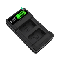 Chargeur de batterie durable pour stabilisateur compatible avec DJI WB37, chargeur de batterie USB double emplacement avec écran LCD, accessoires de photographie, chargeurs ODM