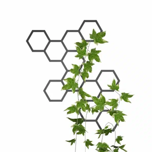 Treillis <span class=keywords><strong>mural</strong></span> en métal hexagonal <span class=keywords><strong>pour</strong></span> plantes grimpantes Petit jardin Design intérieur extérieur <span class=keywords><strong>pour</strong></span> une utilisation suspendue - Product Image 4