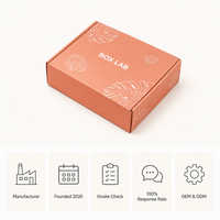 Boîte d'expédition en carton ondulé rose poudré personnalisée, emballage plat pour l'e-commerce, les cadeaux et la vente au détail