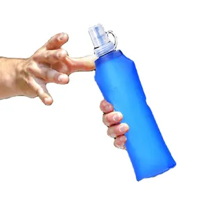 Hot Sale New Product China Supplier BPA Free 480ML Portable Collapsible Foldable Sports Water Bag Drinking Bottle