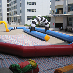 Tubes circulaires gonflables en PVC pour jeux de course de karting en plein air - Product Image 1