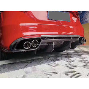 Cover Paraurti Diffusore Labbro Posteriore in Fibra di Carbonio per <span class=keywords><strong>Alfa</strong></span> Romeo <span class=keywords><strong>Giulia</strong></span> Standard 2017-2020 Kit Carrozzeria Protezione Paraurti in VTR - Product Image 6