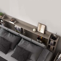 Nouveau Lit Gain de Place de Chambre à Coucher Ensemble Complet Designs Tatami Moderne Luxueux avec Rangement, Cadre King Size, Queen ou Double
