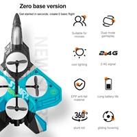 Avión de Combate V17 de 2.4G Aero Jet, Planeador de Espuma EPP, Juguete de Vuelo con Control Remoto RC para Acrobacias Aéreas