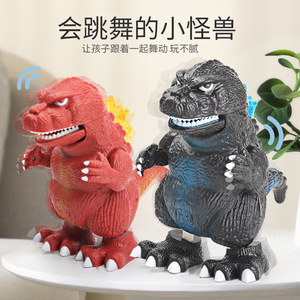 Dinosaurio Eléctrico Bailarín Monster Gola con Luz en la Espalda, Juguete Infantil, Regalo para Niños de 4 a 6 Años, Material Plástico - Product Image 4