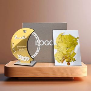 Muslim Holiday Supplies Rotating Wooden Countdown <b>Calendar</b> for Ramadan Acrylic Decorative Gift Set for Islam - Product Image 4