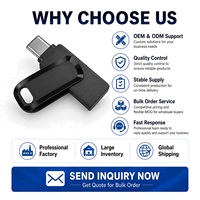 Penna USB OTG per Tablet e Smartphone Android, Ultra Dual Drive Type-C 128GB 256GB 150MB/s per Backup, Stock Originale