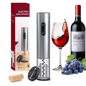 Tự động điện thép không gỉ Wine Bottle Opener với Foil Cutter đẩy xuống corkscrew Đối với trang chủ sử dụng món quà - Product Image 1
