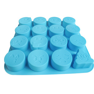 Emoji Cake Mold <b>Silicone</b> Round Face Mousse Chocolate Pudding Mold Flexible <b>Baking</b> Tool - Product Image 3