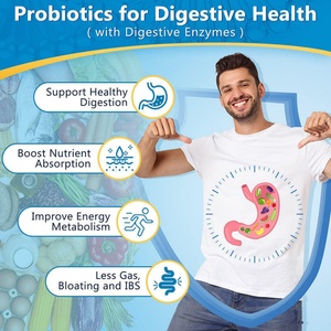 Enzimas Digestivas para Hombres OEM, Probióticos Naturales, Vitaminas Prebióticas para Adultos, Cápsulas de 100 Mil Millones de UFC para Hombres, Cápsulas de Probióticos - Product Image 2