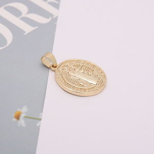 Pendentifs plaqués or 14 carats de conception classique breloques pendentif simple personnalisé Offre Spéciale - Product Image 3