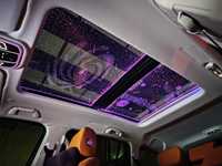 Luz Interior de cielo estrellado LED automático para Benz Clase C W204, dos techos corredizos, película de techo panorámico para coche