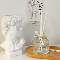 Diffuseur de parfum pour la maison en gros, flacon de diffuseur de parfum en verre personnalisé de 100 ml, diffuseur de parfum à roseaux