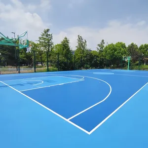 SPU materials rubber basketball court outdoor court multipurpose courts