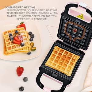 Gaufrier rond en forme de cœur, assiette personnalisée, mini 3 en 1, appareil pour petit-déjeuner, taiyaki grai - Product Image 2