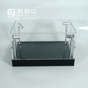 Clear Cover DIY 1 18 Scale Acrylic Diecast Model Car <b>Display</b> <b>Case</b> 4 LED Lights Customized Logo Silk-Screen Printing Custom - Product Image 6