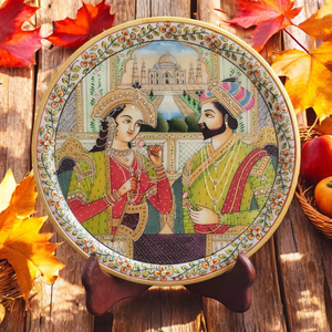 Assiette décorative en marbre poli de luxe de 8 pouces fabriquée à la main avec gaufrage complexe élégant accent de décoration intérieure en pierre naturelle - Product Image 4