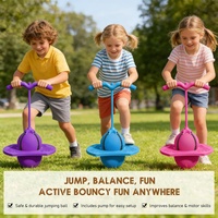 Ballon de saut Pogo intérieur/extérieur pour entraînement physique et équilibre, pour enfants et adultes, jeu sportif avec poignée, corde et rebond