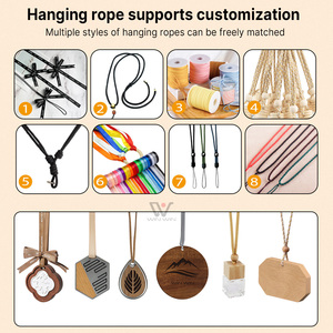 Автомобильный диффузор с логотипом на заказ из массива дерева-органический Ароматерапевтический подвесной орнамент с стойким ароматом - Product Image 5