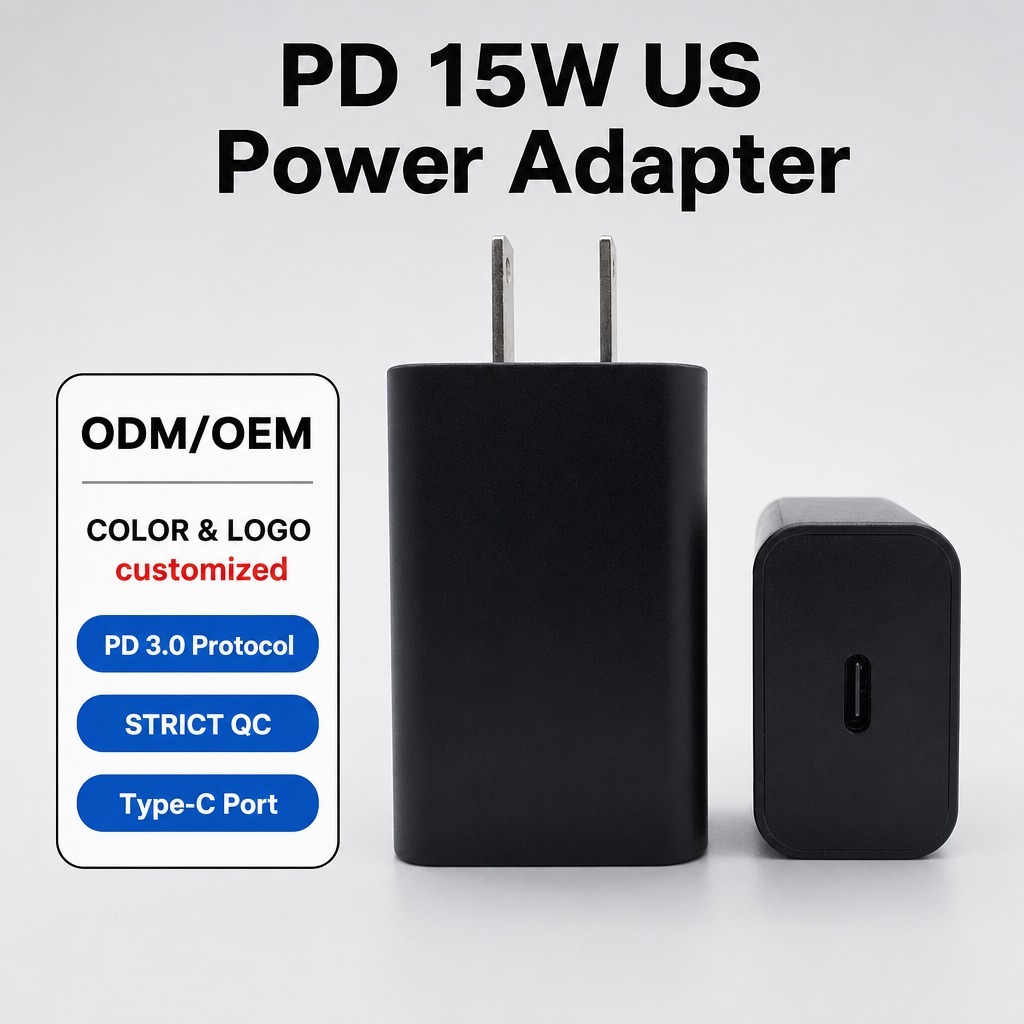 PD 15W Type C Smart Power Off Super Fast 5V3A Power Adapter Fast Charge Travel Trip Gadgets Smart Electronics Smartphones