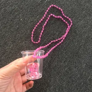 Bruid Plastic Willy Grappige Dicky Ring Toss Penis Op Bead Chain Hen Stag Party Accessoires Laatste Night Out Borrelglaasjes ketting