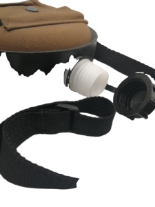Free Sample Outdoor Portable Travel Durable Field Survival Canteen Camping Plastic <b>Water</b> <b>Bottle</b> with Custom logo - Product Image 4
