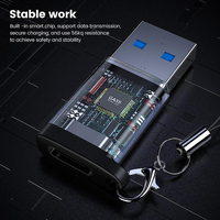Adaptateur USB C mâle, connecteur de type C, câble de charge, convertisseur d'alimentation compatible avec ordinateur portable, sortie AC, adaptateur USB C vers USB mâle