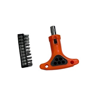 T-Handle <b>Screwdriver</b> <b>Set</b> 1/4 In Socket <b>Bit</b> Kit With Flexible Shaft And L-Shaped Wrench For Home Repair - Product Image 4