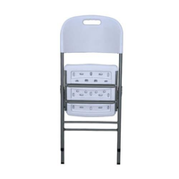 Chaise pliante en plastique pour réunion, intérieur ou extérieur, mariage, chaise pliable avec cadre en métal, chaise pliable de jardin