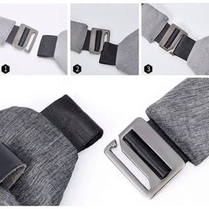 Nouvelle Sacoche Poitrine Tendance en Toile pour Homme, Sac Banane Sportif, Sac à Bandoulière Multifonction Anti-vol - Product Image 4