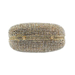 <span class=keywords><strong>Femme</strong></span> Banquet sac à main dames concepteur diamant pochette <span class=keywords><strong>portefeuille</strong></span> femmes sac à bandoulière <span class=keywords><strong>doré</strong></span> cristal boîte sac de soirée - Product Image 4