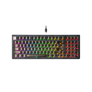 <span class=keywords><strong>Teclado</strong></span> Mecánico para Juegos <span class=keywords><strong>Havit</strong></span> KB875L, 98 Teclas, Intercambiables en Caliente, Luces RGB, Retroiluminación Totalmente Transparente, con Estructura de Junta - Product Image 1