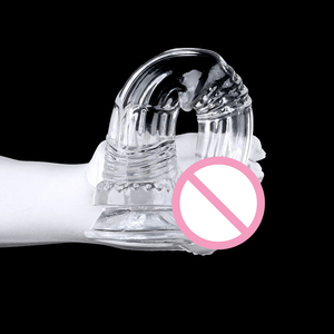 Großhandel CE-Zertifizierte Große Pferdeform Erwachsenenspielzeug Weiche Silikon Kristall Design Tierform Transparente Dildos - Product Image 4