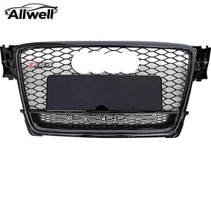 Grille de pare-chocs avant ALLWELL compatible avec <span class=keywords><strong>Audi</strong></span> <span class=keywords><strong>A4</strong></span> B8, mise à niveau vers grille RS4, 2008-2012, ventilation de pare-chocs avant améliorée pour <span class=keywords><strong>A4</strong></span> - Product Image 1